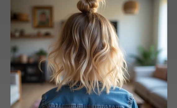 Пучок-мальвинка на каре: модная прическа за 2 минуты Пучок-мальвинка на каре: модная прическа за 2 минуты